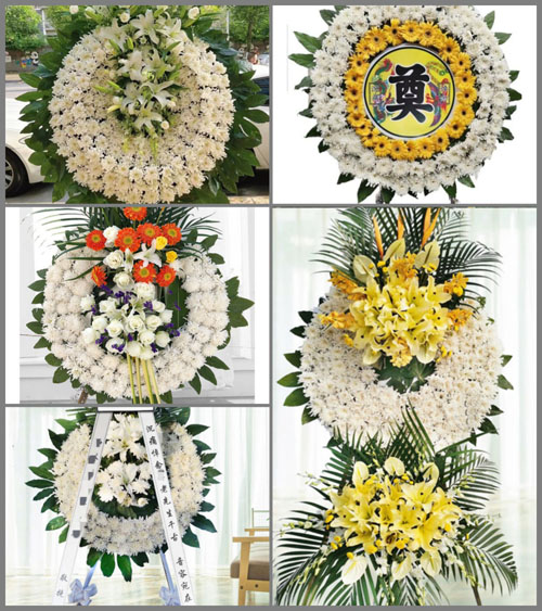 湖北黄冈市黄梅县蔡山镇周应祥村花圈速递